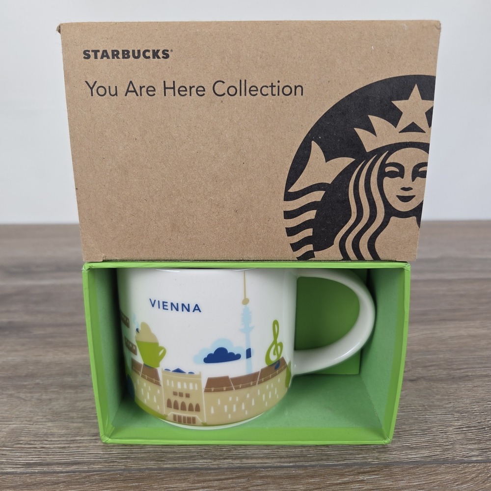 Starbucks Vienna You Are Here Collection 14oz Mug NEW IN BOX Austria Coffee Cup